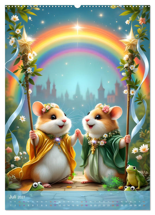 Einfach glücklich. Mit Hamsterfreunden durchs Jahr (CALVENDO Premium Wandkalender 2027)