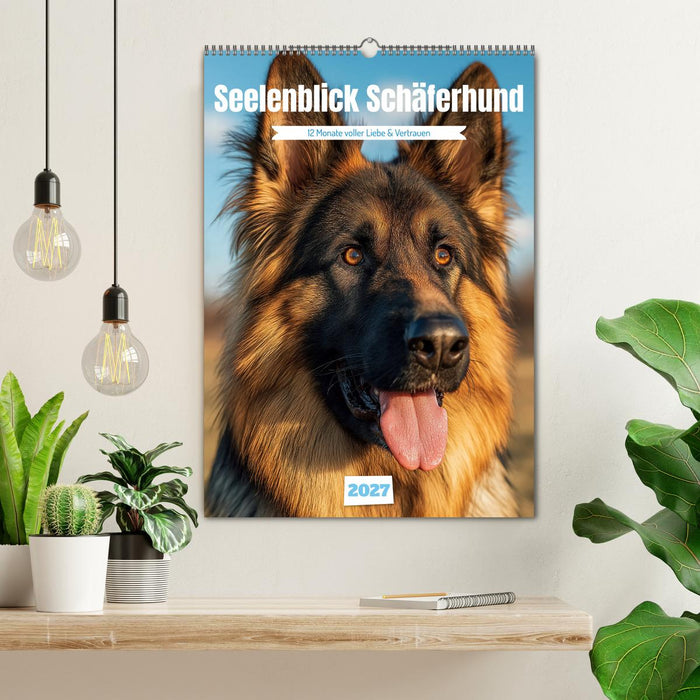Seelenblick Schäferhund (CALVENDO Wandkalender 2027)