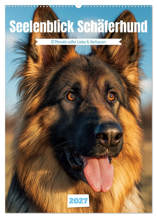 Seelenblick Schäferhund (CALVENDO Wandkalender 2027)