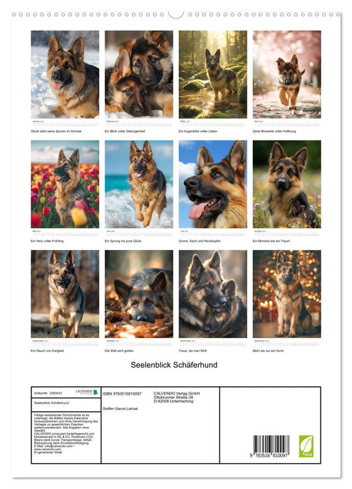 Seelenblick Schäferhund (CALVENDO Premium Wandkalender 2027)