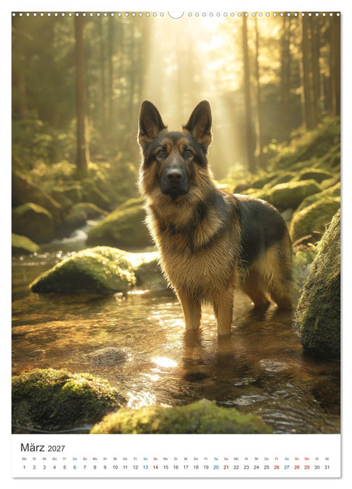 Seelenblick Schäferhund (CALVENDO Premium Wandkalender 2027)