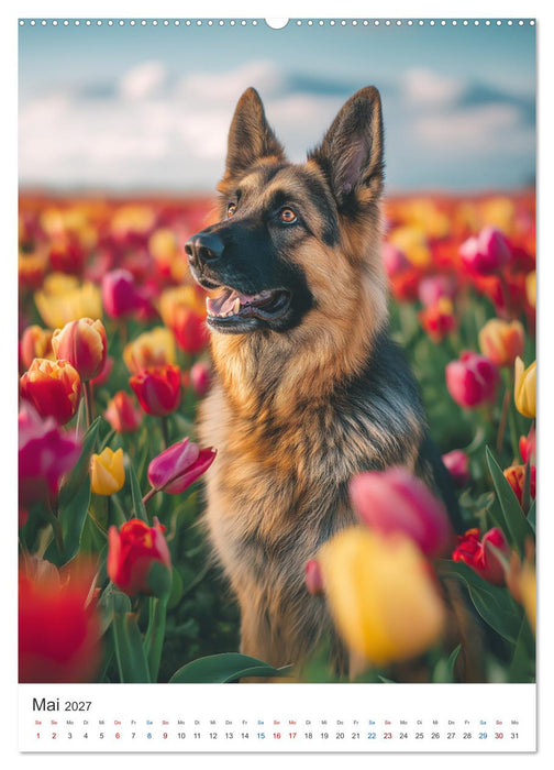 Seelenblick Schäferhund (CALVENDO Premium Wandkalender 2027)