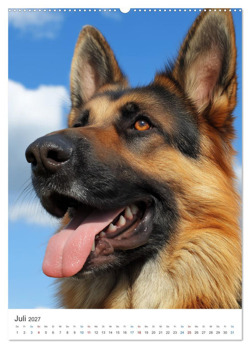 Seelenblick Schäferhund (CALVENDO Premium Wandkalender 2027)