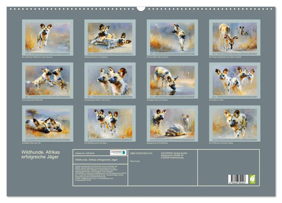 Wildhunde. Afrikas erfolgreiche Jäger (CALVENDO Wandkalender 2027)