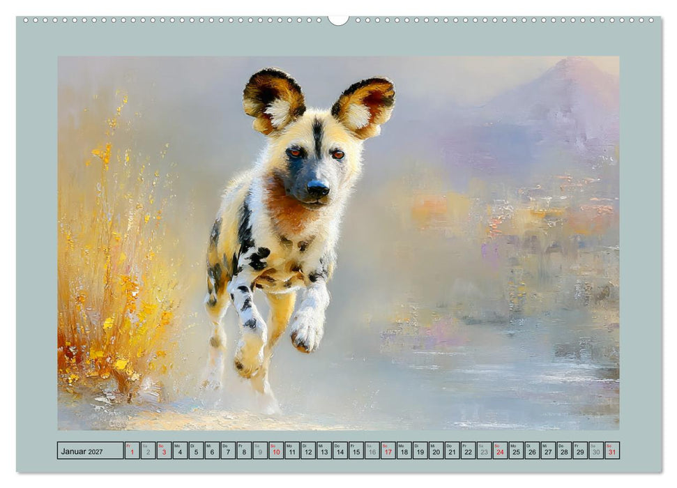 Wildhunde. Afrikas erfolgreiche Jäger (CALVENDO Wandkalender 2027)