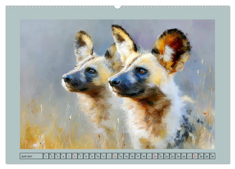 Wildhunde. Afrikas erfolgreiche Jäger (CALVENDO Wandkalender 2027)
