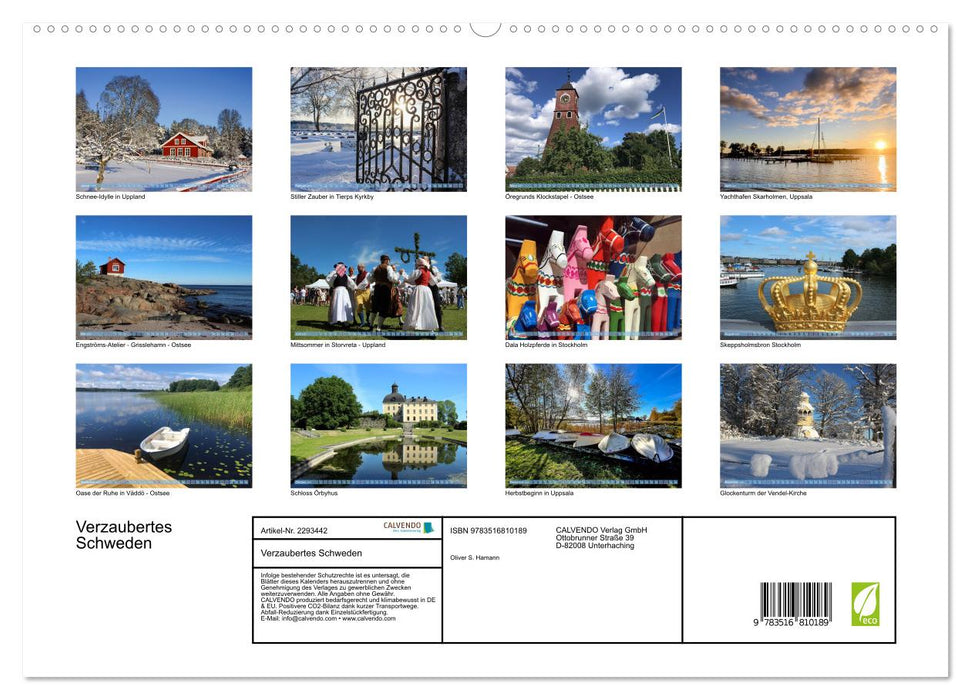 Verzaubertes Schweden (CALVENDO Premium Wandkalender 2027)