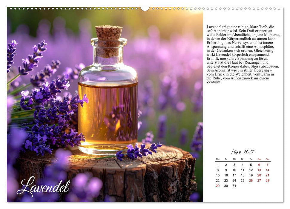 Heilsame Aromaöle (CALVENDO Wandkalender 2027)