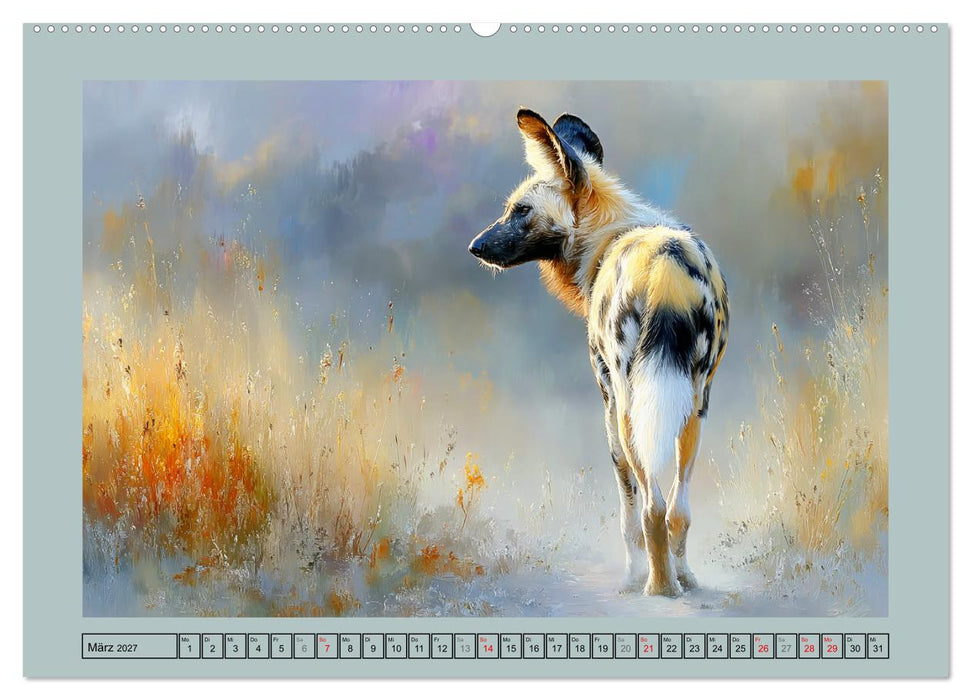 Wildhunde. Afrikas erfolgreiche Jäger (CALVENDO Premium Wandkalender 2027)