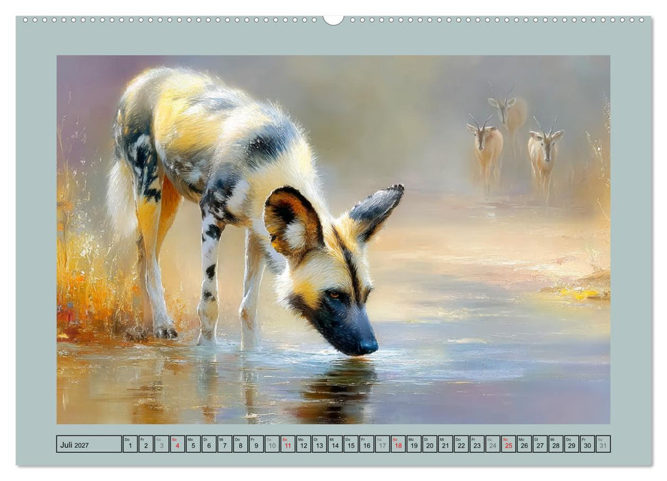 Wildhunde. Afrikas erfolgreiche Jäger (CALVENDO Premium Wandkalender 2027)