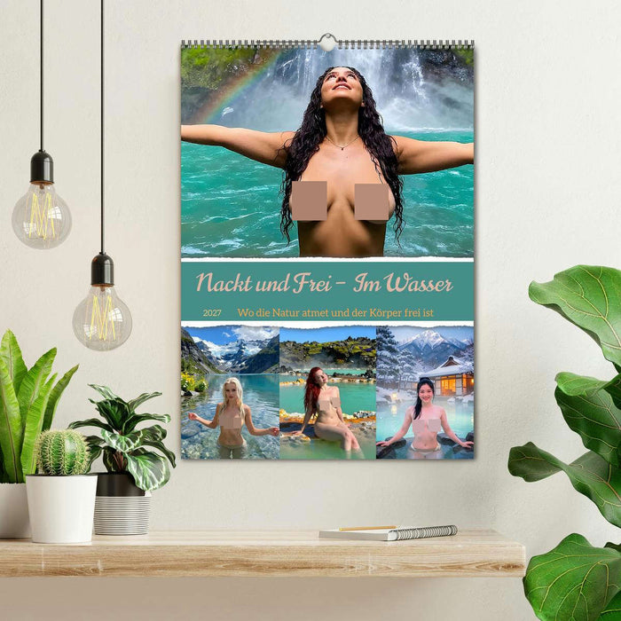 Nackt und Frei - Im Wasser (CALVENDO Wandkalender 2027)
