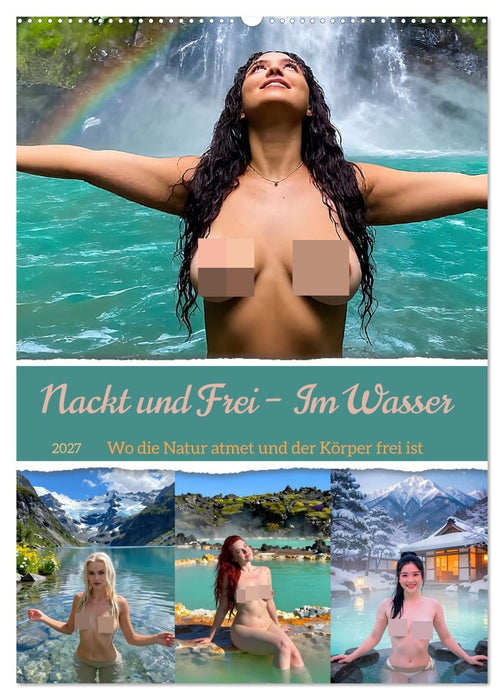 Nackt und Frei - Im Wasser (CALVENDO Wandkalender 2027)