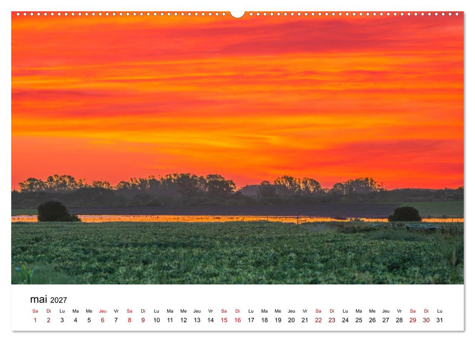 Couchers de soleil magiques – Jeux de lumière entre ciel et terre (CALVENDO Calendrier mensuel 2027)