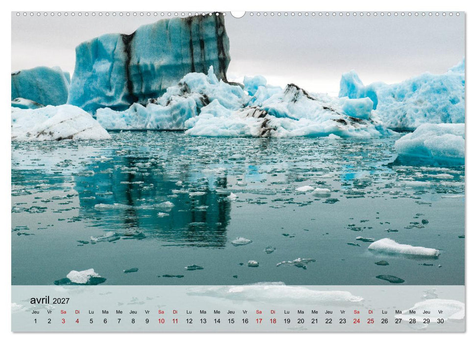 L'été en Islande (CALVENDO Calendrier mensuel 2027)