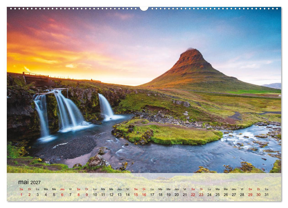 L'été en Islande (CALVENDO Calendrier mensuel 2027)