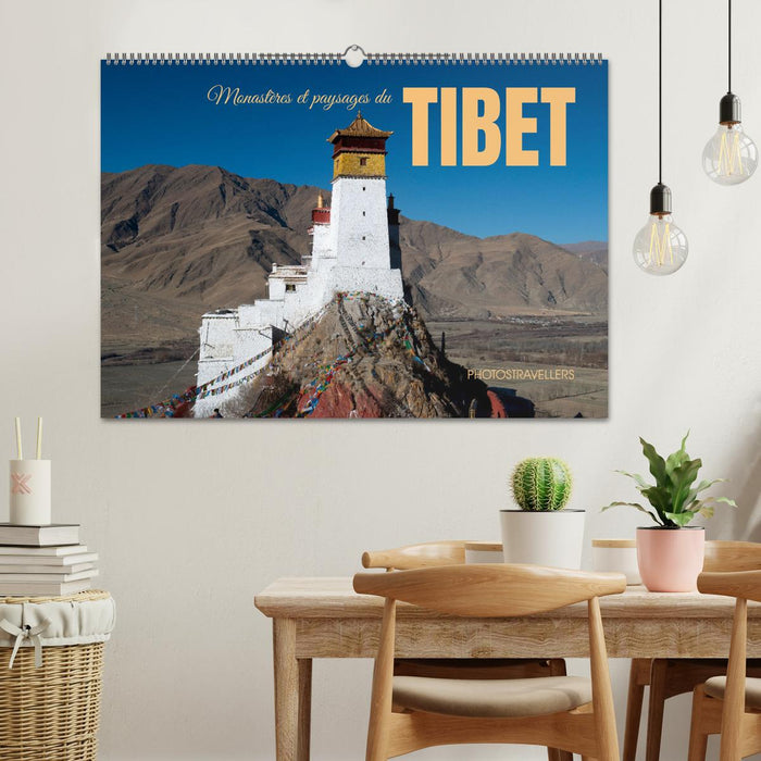 Monastères et paysages du Tibet (CALVENDO Calendrier mensuel 2027)