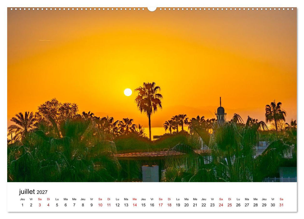 Couchers de soleil magiques – Jeux de lumière entre ciel et terre (CALVENDO Calendrier supérieur 2027)