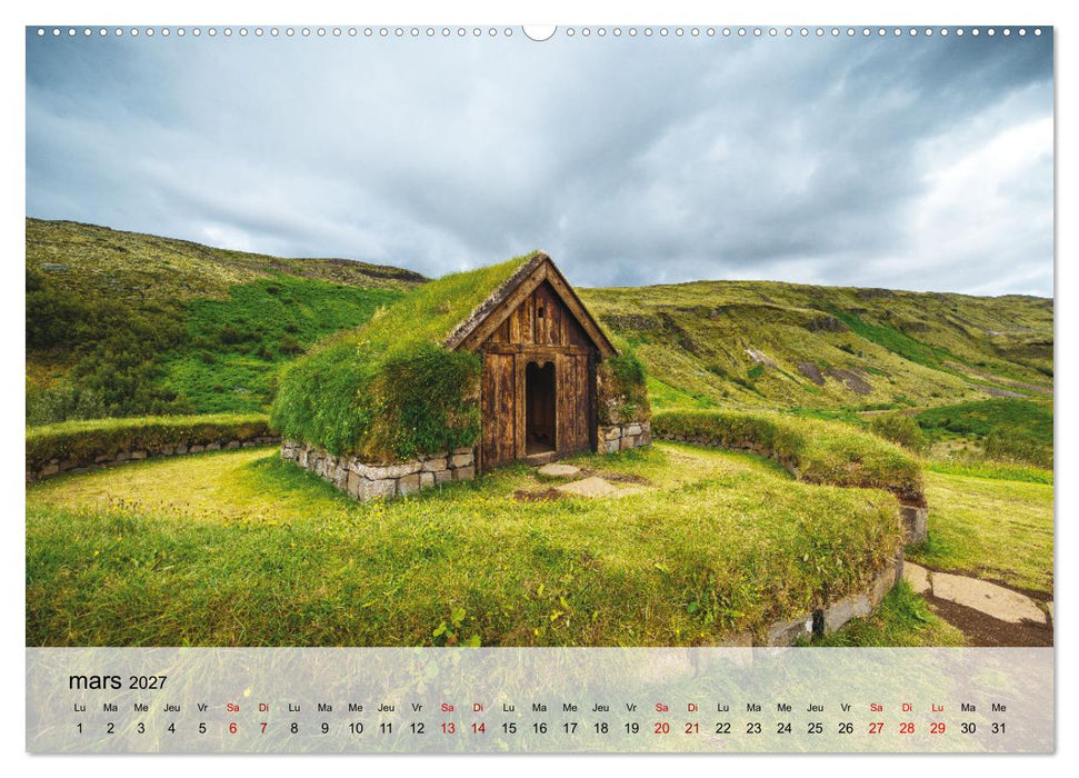 L'été en Islande (CALVENDO Calendrier supérieur 2027)