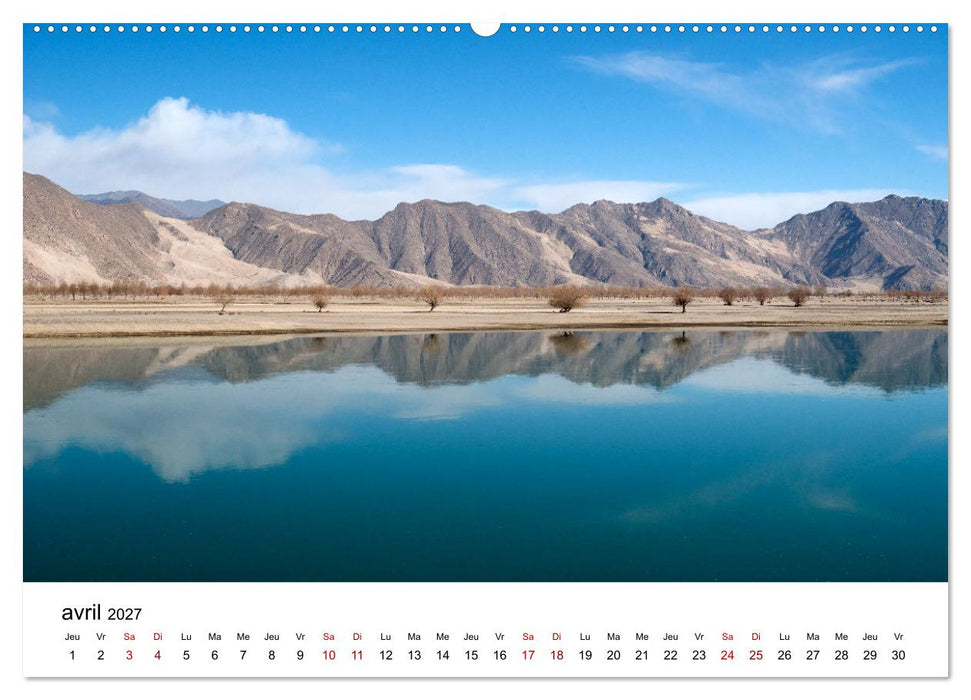 Monastères et paysages du Tibet (CALVENDO Calendrier supérieur 2027)