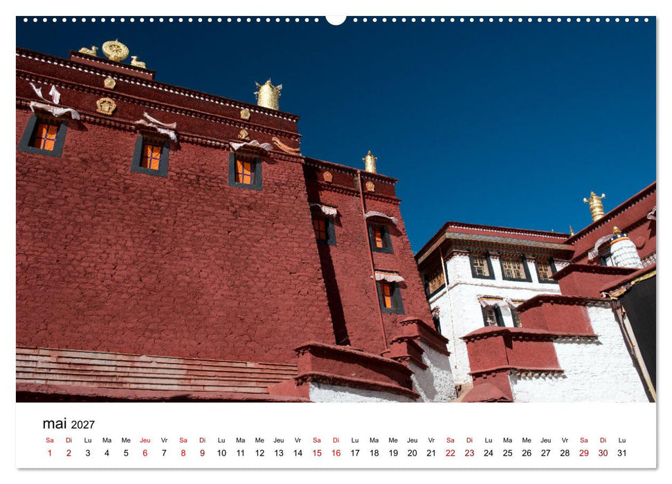 Monastères et paysages du Tibet (CALVENDO Calendrier supérieur 2027)