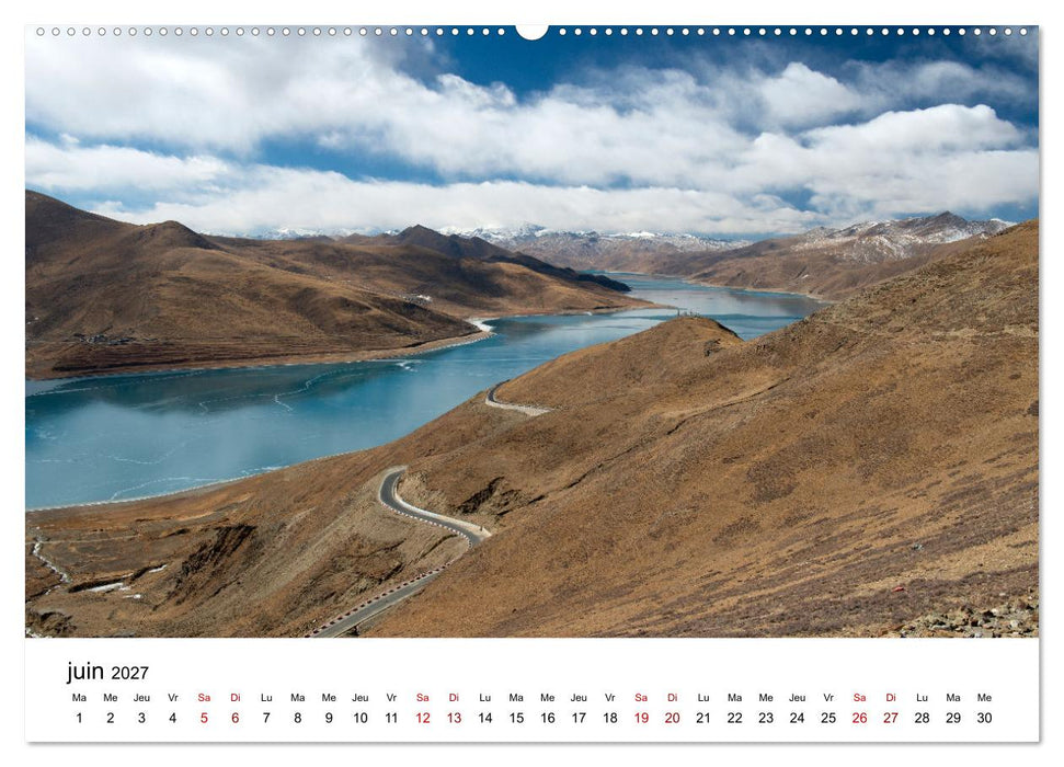 Monastères et paysages du Tibet (CALVENDO Calendrier supérieur 2027)
