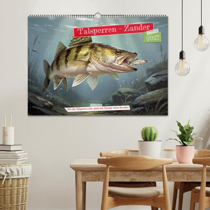 Talsperren - Zander (CALVENDO Wandkalender 2027)