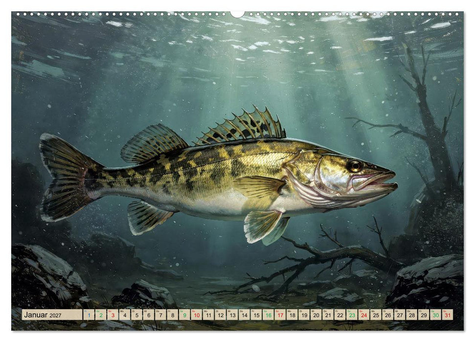 Talsperren - Zander (CALVENDO Premium Wandkalender 2027)