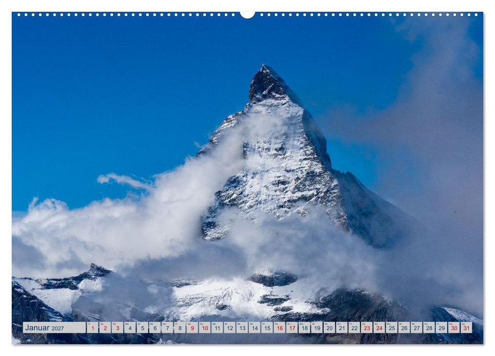 Eine Helireise ums Matterhorn (CALVENDO Wandkalender 2027)