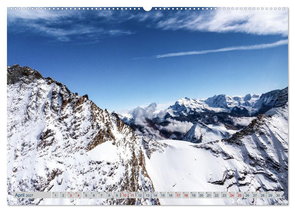 Eine Helireise ums Matterhorn (CALVENDO Premium Wandkalender 2027)