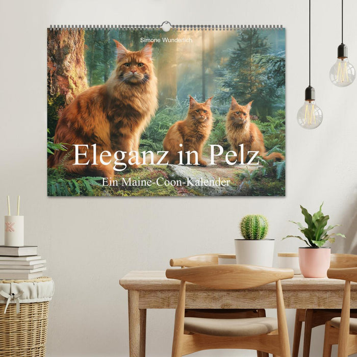 Eleganz in Pelz - ein Maine Coon - Kalender (CALVENDO Wandkalender 2027)
