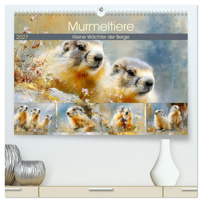 Murmeltiere. Kleine Wächter der Berge (CALVENDO Premium Wandkalender 2027)