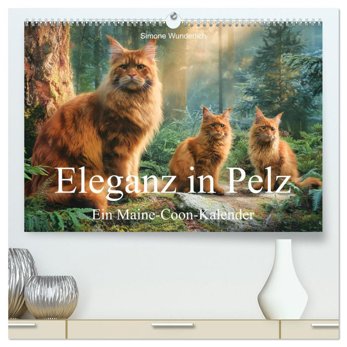 Eleganz in Pelz - ein Maine Coon - Kalender (CALVENDO Premium Wandkalender 2027)
