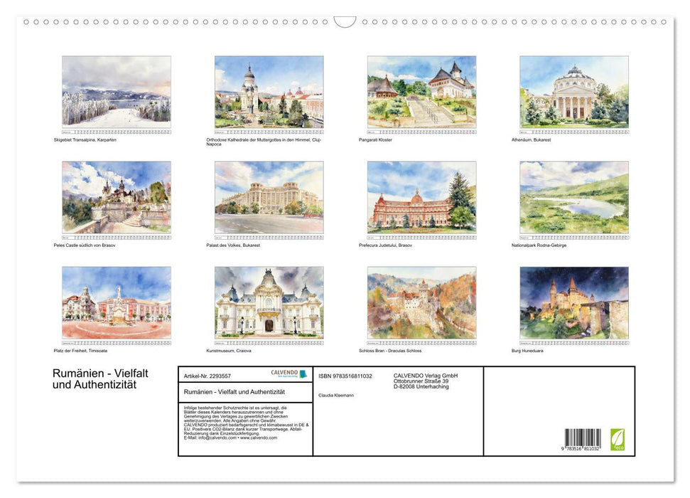 Rumänien - Vielfalt und Authentizität (CALVENDO Wandkalender 2027)