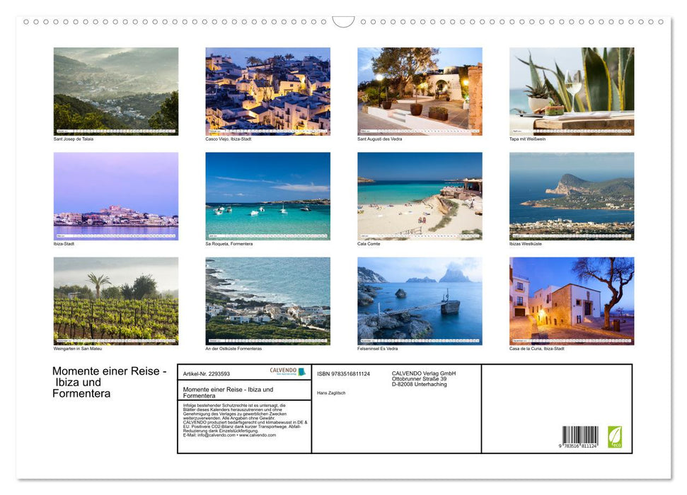Momente einer Reise - Ibiza und Formentera (CALVENDO Wandkalender 2027)