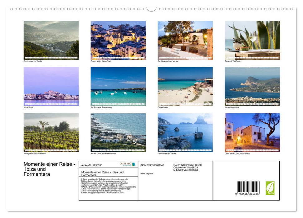 Momente einer Reise - Ibiza und Formentera (CALVENDO Premium Wandkalender 2027)