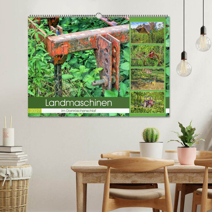 Landmaschinen im Dornröschenschlaf (CALVENDO Wandkalender 2027)