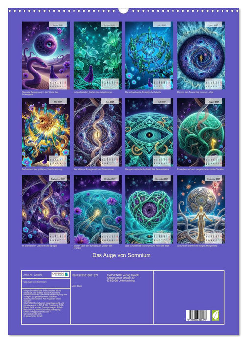 Das Auge von Somnium (CALVENDO Wandkalender 2027)