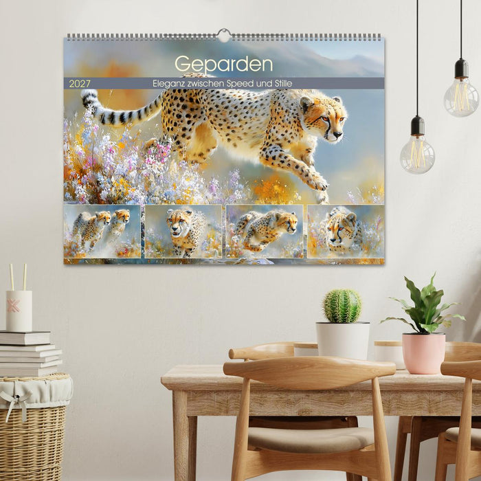 Geparden. Eleganz zwischen Speed und Stille (CALVENDO Wandkalender 2027)