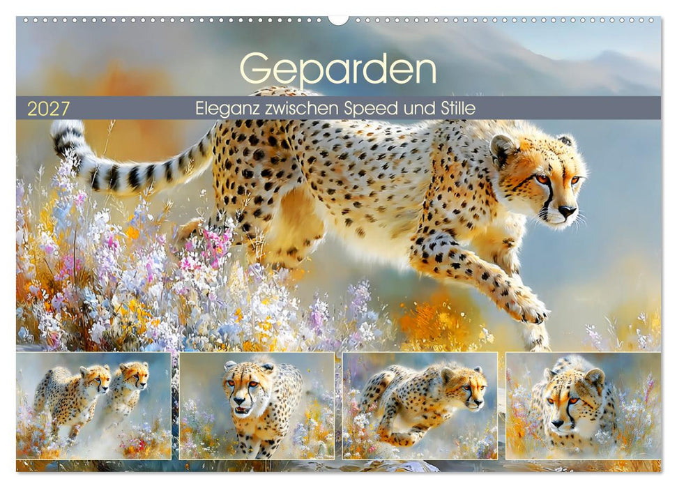 Geparden. Eleganz zwischen Speed und Stille (CALVENDO Wandkalender 2027)