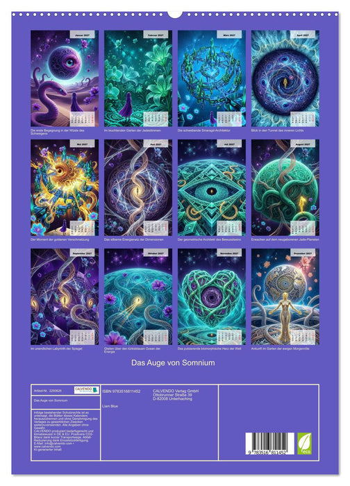 Das Auge von Somnium (CALVENDO Premium Wandkalender 2027)