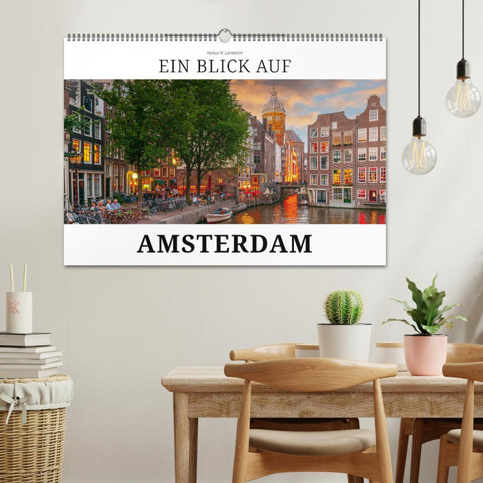 Ein Blick auf Amsterdam in Farbe (CALVENDO Wandkalender 2027)
