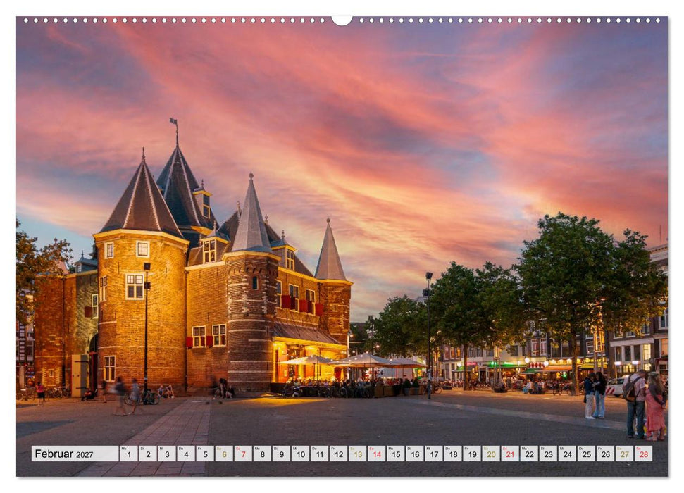 Ein Blick auf Amsterdam in Farbe (CALVENDO Wandkalender 2027)