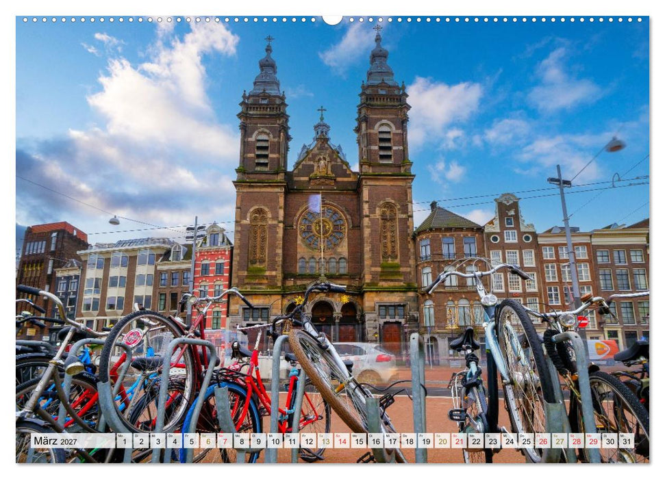 Ein Blick auf Amsterdam in Farbe (CALVENDO Wandkalender 2027)
