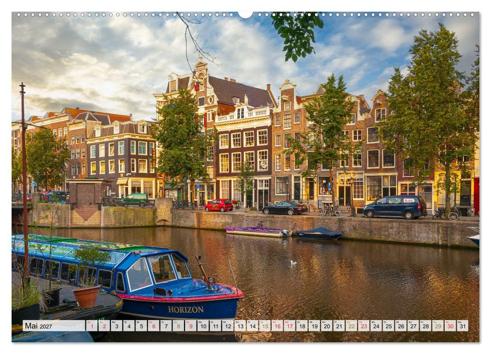 Ein Blick auf Amsterdam in Farbe (CALVENDO Wandkalender 2027)