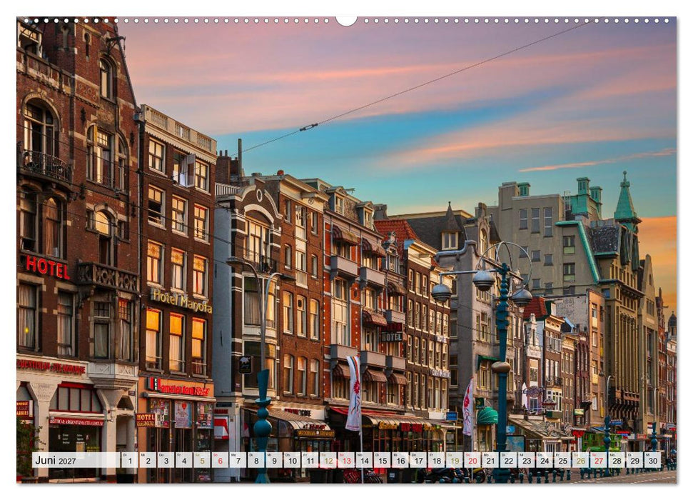 Ein Blick auf Amsterdam in Farbe (CALVENDO Wandkalender 2027)
