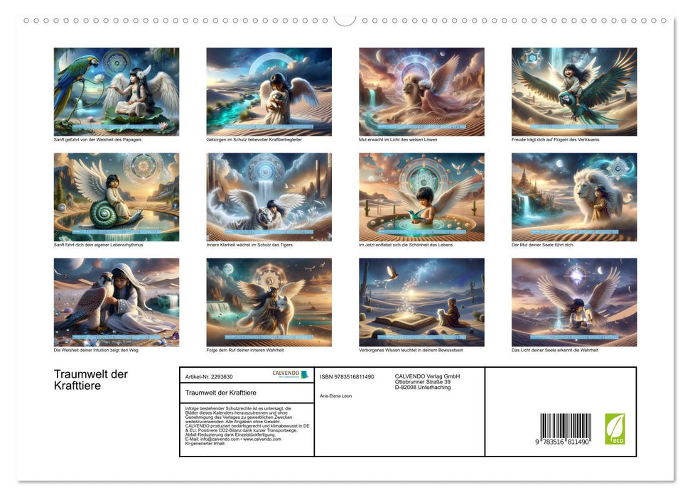 Traumwelt der Krafttiere (CALVENDO Premium Wandkalender 2027)