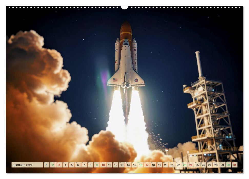Wettrennen ins All (CALVENDO Premium Wandkalender 2027)