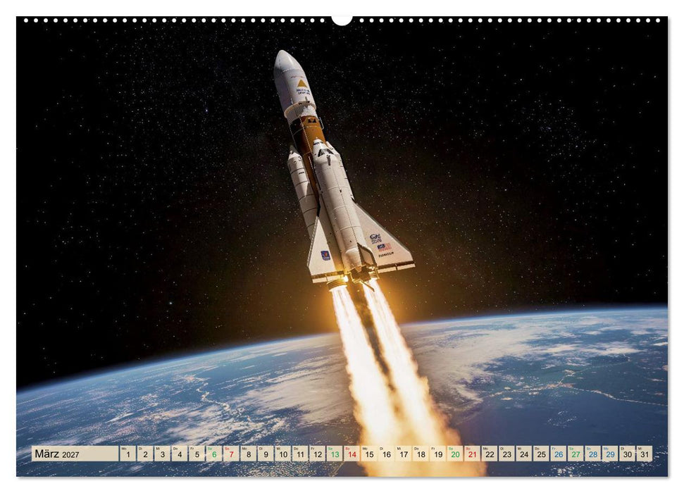 Wettrennen ins All (CALVENDO Premium Wandkalender 2027)
