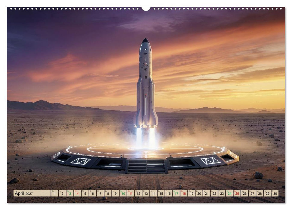 Wettrennen ins All (CALVENDO Premium Wandkalender 2027)