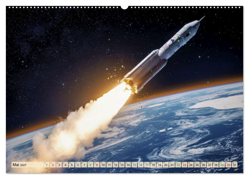 Wettrennen ins All (CALVENDO Premium Wandkalender 2027)